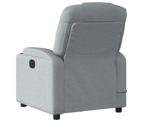 Sillón reclinable de masaje eléctrico tela gris claro