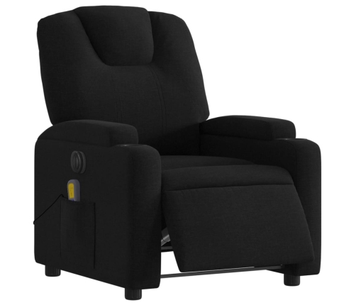 Sillón reclinable de masaje eléctrico tela negro