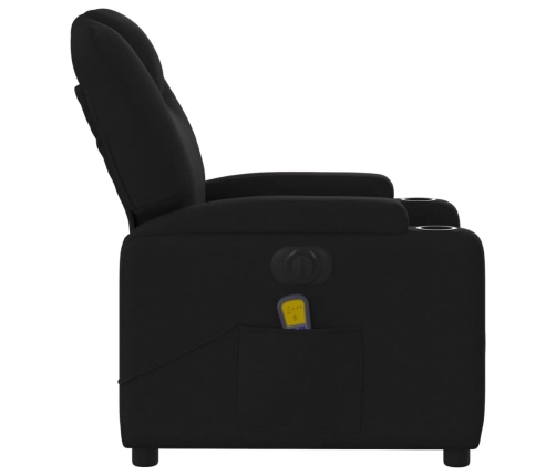 Sillón reclinable de masaje eléctrico tela negro