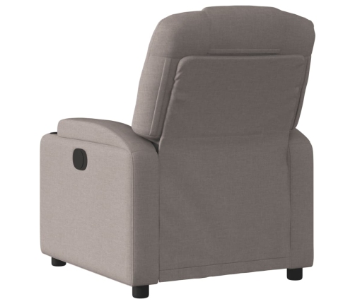 Sillón reclinable de masaje eléctrico tela gris taupe