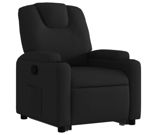 Sillón reclinable elevable tela negro