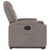 Sillón reclinable elevable tela gris taupe