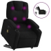 Sillón de masaje eléctrico reclinable elevable tela negro