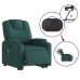 Sillón masaje eléctrico reclinable elevable tela verde oscuro