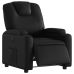 Sillón reclinable eléctrico de cuero sintético negro