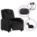 Sillón reclinable eléctrico de cuero sintético negro