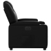 Sillón reclinable eléctrico de cuero sintético negro