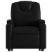 Sillón reclinable elevable cuero artificial negro