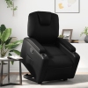 Sillón reclinable elevable cuero artificial negro