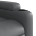 Sillón reclinable elevable cuero artificial gris