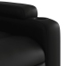 Sillón reclinable y elevable eléctrico cuero sintético negro