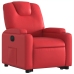 Sillón elevable eléctrico cuero artificial rojo