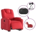 Sillón elevable eléctrico cuero artificial rojo