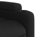 Sillón reclinable eléctrico de tela negro