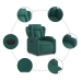 Sillón reclinable eléctrico tela verde oscuro