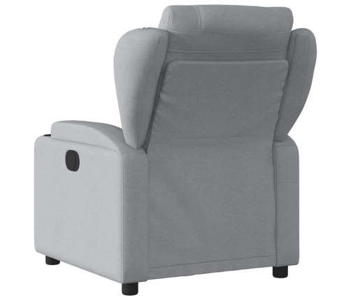 Sillón reclinable de masaje eléctrico tela gris claro