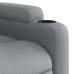 Sillón reclinable de masaje eléctrico tela gris claro