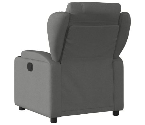 Sillón reclinable de masaje eléctrico tela gris oscuro