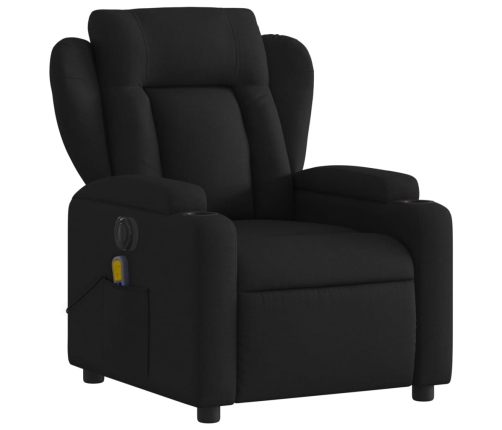 Sillón reclinable de masaje eléctrico tela negro