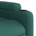 Sillón reclinable de masaje eléctrico tela verde oscuro