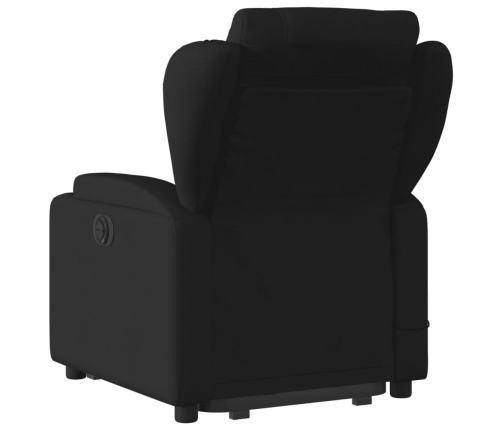 Sillón reclinable de masaje elevable tela negro