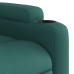 Sillón eléctrico reclinable elevable de tela verde oscuro