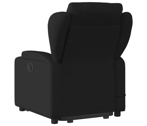 Sillón de masaje eléctrico reclinable elevable tela negro