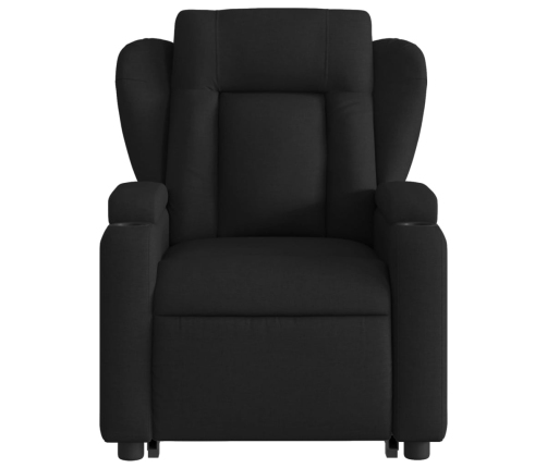 Sillón de masaje eléctrico reclinable elevable tela negro