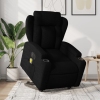 Sillón de masaje eléctrico reclinable elevable tela negro