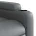 Sillón de masaje reclinable eléctrico cuero sintético gris