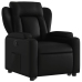 Sillón reclinable elevable cuero artificial negro