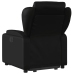 Sillón reclinable elevable cuero artificial negro