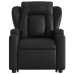 Sillón reclinable elevable cuero artificial negro