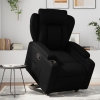 Sillón reclinable elevable cuero artificial negro