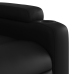 Sillón de masaje elevable eléctrico cuero sintético negro