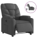 Sillón reclinable eléctrico de tela negro