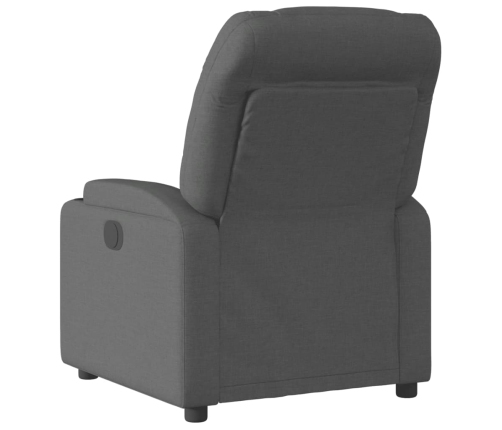 Sillón reclinable eléctrico de tela negro