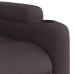 Sillón reclinable eléctrico tela marrón oscuro