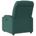 Sillón reclinable eléctrico tela verde oscuro