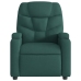 Sillón reclinable eléctrico tela verde oscuro