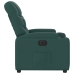 Sillón reclinable eléctrico tela verde oscuro