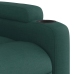 Sillón reclinable eléctrico tela verde oscuro