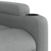 Sillón reclinable de masaje eléctrico tela gris claro