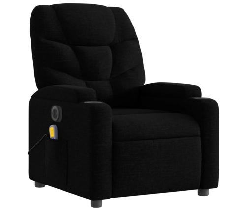 Sillón reclinable de masaje eléctrico tela negro