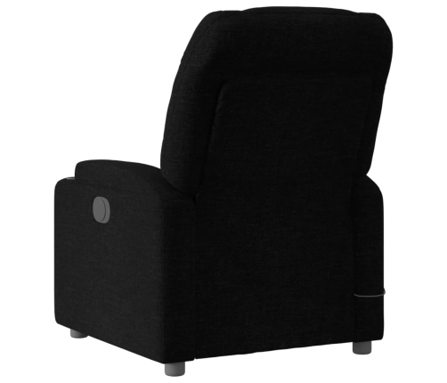 Sillón reclinable de masaje eléctrico tela negro