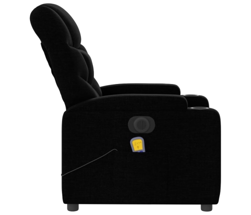 Sillón reclinable de masaje eléctrico tela negro