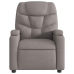 Sillón reclinable de masaje eléctrico tela gris taupe