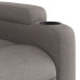 Sillón reclinable de masaje eléctrico tela gris taupe