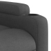 Sillón reclinable elevable de tela gris oscuro