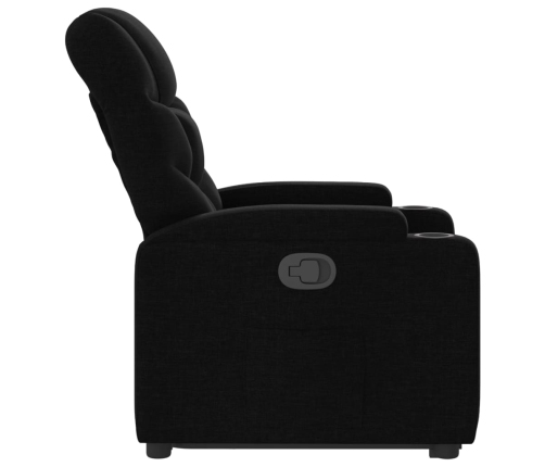 Sillón reclinable elevable tela negro